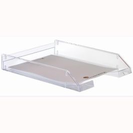 Archivo 2000 Bandeja Apilable Fondo Liso, Formato Din A4 y Folio 340x260x60, Cristal Transparente, Varillas Elevadoras Código 41830 Precio: 3.78999951. SKU: BIX715CSTP