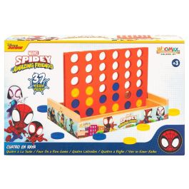WOOMAX Juego Cuatro en Raya de Madera Spidey Marvel - Juego de Mesa para Niños +3 Años Precio: 16.68999948. SKU: B1D432KXSM