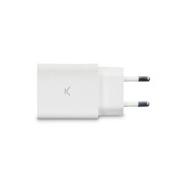 Cargador de Pared KSIX 2 USB 2.4A Blanco Cargador de Pared KSIX 2 USB 2.4A Blanco