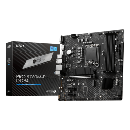 MSI PRO B760M-P DDR4 Placa Base Intel B760 LGA 1700 Micro ATX DDR4 Precio: 108.49999941. SKU: B1K36WVBD2