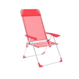 Marbueno Silla Plegable 5 Posiciones Aluminio con Cojin Coral Playa y Piscina 69X58X110 cm 10360 Precio: 64.79000055. SKU: B1JJBARCZS