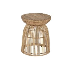 DKD Home Decor Mesita Auxiliar Balines. Fabricada en Ratan y Acero. Color Natural. Dimensiones: 43 cm Ancho x 43 cm Largo x 50 cm Alto. Precio: 122.79000019. SKU: B1A4YGCS9P