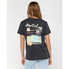 Camiseta de Manga Corta Mujer Rip Curl Waikiki Standard Negro 7-8 Años