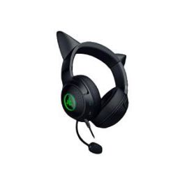 Razer Kraken Kitty V2 Auriculares Gaming Alámbricos USB-A con Iluminación RGB, Sonido Virtual 7.1 y Micrófono Desmontable - Negro