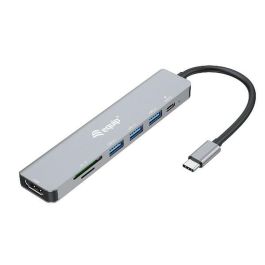 Equip Docking USB-C 9in1 USB-C 1xHDMI 4K/60Hz 3xUSB-A Lector Tarjetas 1xUSB-C Alimentacion 100WCable 25cm Carcasa Aluminio Precio: 31.58999998. SKU: B19CVRFZQ9