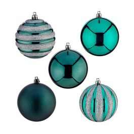 Set de Bolas de Navidad Krist+ Azul PVC (4 Unidades)