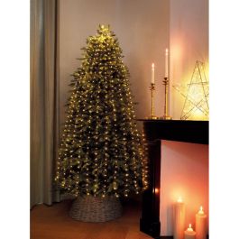Lumineo Guirnalda Micro LED para Árbol de 180 cm, 408 Leds, Luz Cálida, Exterior IP44, Cable Verde, Temporizador 8h Precio: 16.68999948. SKU: S7903768