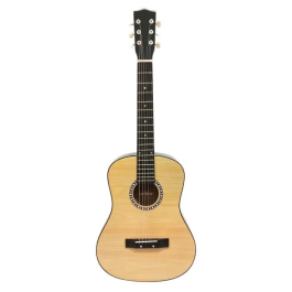Lexibook Guitarra Acústica de Madera - 91 cm con 6 Cuerdas Reales y Llaves de Ajuste Metálicas, Incluye Correa y Púa