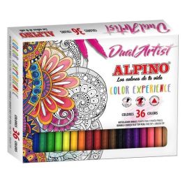 Alpino Rotuladores Color Experience Dual Artist, Doble Punta, Perfila-Colorea, Estuche de 36 Colores Surtidos Precio: 15.49999957. SKU: S8400317