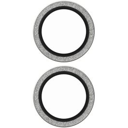 PanzerGlass Protector Lente Cámara Glitter Silver para iPhone 16 / 16 Plus