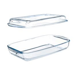 Bandeja Con Tapa Borcam 1950Ml Pasabahce 35X8CM (4 Unidades) Bandeja Con Tapa Borcam 1950Ml Pasabahce 35X8CM (4 Unidades)