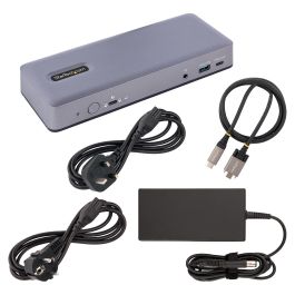 Startech Docking Station 14 en 1 para Chromebook (Certificada WWCB) - Triple Pantalla 5K/4K 60Hz, 60W PD, HDMI, DisplayPort, USB-C/A, Gigabit Ethernet