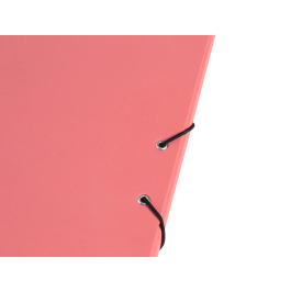 Antartik Carpeta Clasificadora A4 12 Departamentos con Goma Cierre, Cartón Forrado, Color Coral