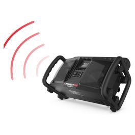 PerfectPro ROCKBULL Radio Portátil 50W, DAB+/FM, Bluetooth, Resistente IP65 a Polvo/Agua/Golpes, Batería 12000mAh 16h, Negro