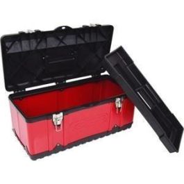 KS TOOLS Caja de Herramientas Desmontable Bimateriales Metal PVC 58.2x29.8x25.5cm, Carga Máx. 30 kg, con Candado y Cubierta Antideslizante Precio: 82.49999978. SKU: B13MH3JA78