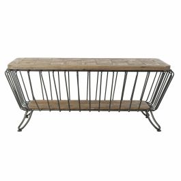 Mesa Centro Vintage DKD Home Decor Marron Negro 64 x 51 x 125 cm