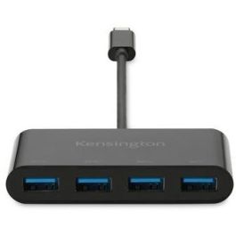 Kensington CH1200 Hub USB-C 10Gbps con Cargador y 4 Puertos USB-A 3.2