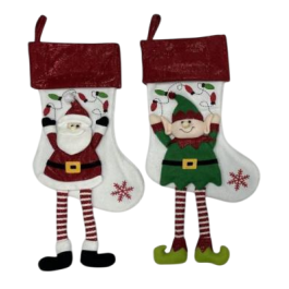 DKD Home Decor Calcetín de Navidad Tradicional Poliéster Elfo Santa Multicolor 28x60cm (6 Unidades) Precio: 43.68999998. SKU: B1BMJS4YE4