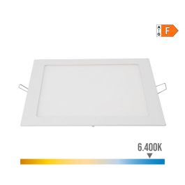 Edm Downlight LED empotrable cuadrado 20W luz fría 6400K 1500LM 22x22 cm