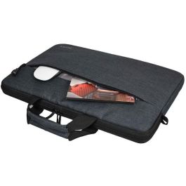 Port Designs BELIZE TL Funda Bandolera para Portátil 13.3" (33.8 cm) Gris Monocromo con Tirante y Bolsillo Delantero