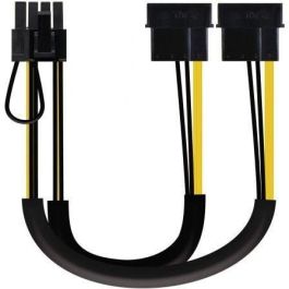 Aisens Cable de alimentación para tarjeta gráfica PCI-e 6+2 pin, 2x molex 4 pin, 20 cm