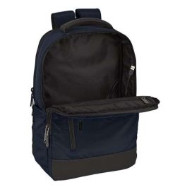 Mochila para Portátil y Tablet con Salida USB Safta Business Azul oscuro (29 x 44 x 15 cm)