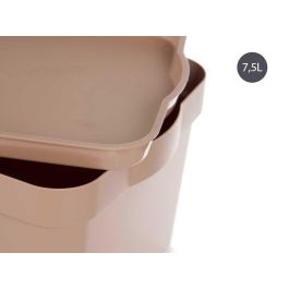 Caja Plastico Con Tapa 7,5L Beige Kipit 21X14CM (12 Unidades) Caja Plastico Con Tapa 7,5L Beige Kipit 21X14CM (12 Unidades)
