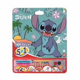 Cefa 21884 Giga Block Actividades 5 en 1 Stitch Disney Kit de Arte con Acuarelas, Marcadores, Lápices, Pincel y Pegatinas +3 años Precio: 13.50000025. SKU: B1ECML4CQT
