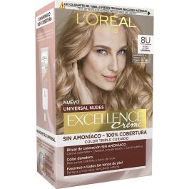 Tinte Permanente L'Oréal Paris Excellence Nº 8u-Light Blonde (5 Unidades)