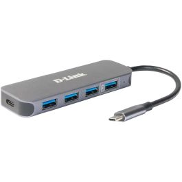 D-Link DUB-2340 Hub USB-C a 4 Puertos USB 3.0 con Suministro de Energía de 60W, Gris Precio: 66.50000038. SKU: S55168702