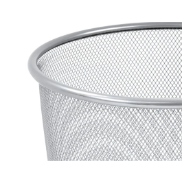 Q-connect Papelera Metálica Rejilla Plata 265x285 mm