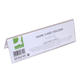 Q-connect Identificador sobremesa metacrilato 190x60 mm ref.5727