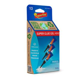 Supertite Adhesivo instantáneo gel A2513 - 3 x 1 g, para metal, porcelana, plástico, goma, vidrio, madera - Bricolaje e industria Precio: 1.68999974. SKU: S7919571