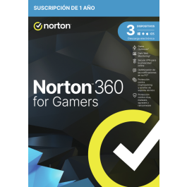 Norton 360 For Gamers Antivirus - Incluye Game Optimizer, VPN, Dark Web Monitoring para Gamertags, SafeCam y Backup 50GB - 1 Dispositivo / 1 Año Precio: 28.49999999. SKU: B1D3SNPVZ3