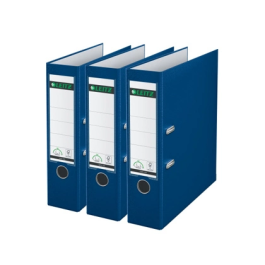 Leitz Archivador de Palanca 180º DIN A4 Maxi Polipropileno Lomo 80 mm Azul