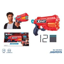 X-Shot Pistola de Juguete Reflex 6, Lanzador Blaster de Acción. Incluye 12 Dardos. Ideal para Jugar Individualmente. Edad Recomendada 8 Años.