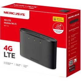 Mercusys MT110 Router Wi-Fi Móvil 4G LTE 150Mbps, hasta 10 usuarios, batería 2200mAh y 10h autonomía