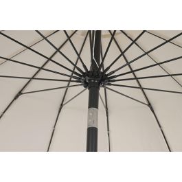 DKD Home Decor Parasol para Terraza y Jardín Marfil 280 x 250 x 280 cm Acero Poliester