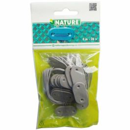 Nature Kit de Fijación para Vallas de Jardín 27 Piezas Gris, incluye 26 Fijaciones y 4m de Alambre Galvanizado Precio: 17.5000001. SKU: B13ARED6CH