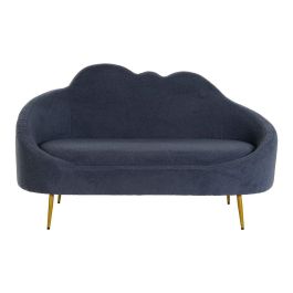 Sofa Scandi DKD Home Decor Azul Dorado 75 x 92 x 155 cm