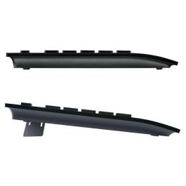 Logitech K280E Teclado Cableado USB con Reposamuñecas Integrado, Teclas Silenciosas Planas, y Diseño Resistente a Salpicaduras