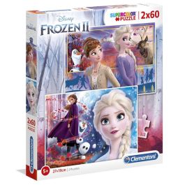 CLEMENTONI Puzzle Maxi Disney Frozen 2 de 2x60 piezas - 27x19cm