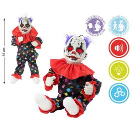 Muñeco Payaso Asesino 55 cm Con Luz, Sonido Y Movimiento Activado para Halloween Precio: 23.50000048. SKU: B1E74DPKMF