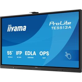 Iiyama TE5513A-B1AG Pantalla Interactiva 55" UHD IPS Android 14 8/128GB con Wifi 6 y Sonido 2x 20W Subwoofer, 450cd/m2, Antiglare