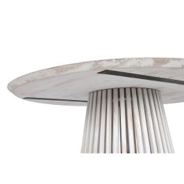 Mesa de Comedor Home ESPRIT Blanco madera de mindi 120 x 120 x 75 cm Mesa de Comedor Home ESPRIT Blanco madera de mindi 120 x 120 x 75 cm