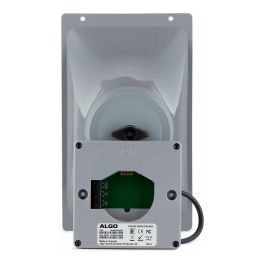 ALGO Altavoz IP Horn 8186, Altavoz para Exteriores IP66, 8W, Gris, Alámbrico, Alimentación PoE, 1 Vía, Montable en Techo/Pared
