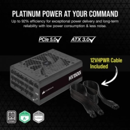 Fuente Aliment. Corsair Hx1500I 1500 Watt 80+ Platinum Pci E5 Atx 3.0 CP-9020261-EU Fuente Aliment. Corsair Hx1500I 1500 Watt 80+ Platinum Pci E5 Atx 3.0 CP-9020261-EU