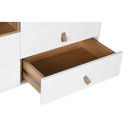 Comoda Urban DKD Home Decor Blanco Natural 40 x 75 x 120 cm Comoda Urban DKD Home Decor Blanco Natural 40 x 75 x 120 cm