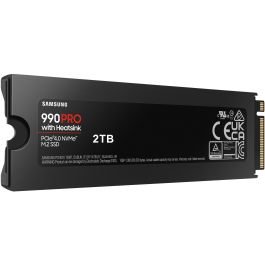 Samsung 990 PRO M.2 NVMe SSD 2TB PCIe 4.0 con Disipador de Calor 7450 MB/s Lectura para PC
