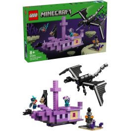 LEGO 21264 Minecraft El Dragón Ender y el Barco del End, Juego de Construcción, 657 Piezas, Edad 8+ Años